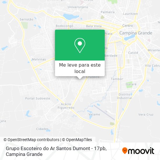 Grupo Escoteiro do Ar Santos Dumont - 17pb mapa