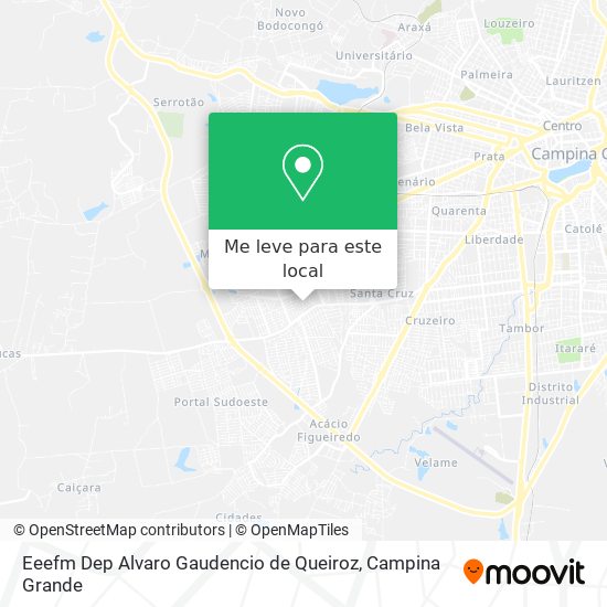 Eeefm Dep Alvaro Gaudencio de Queiroz mapa