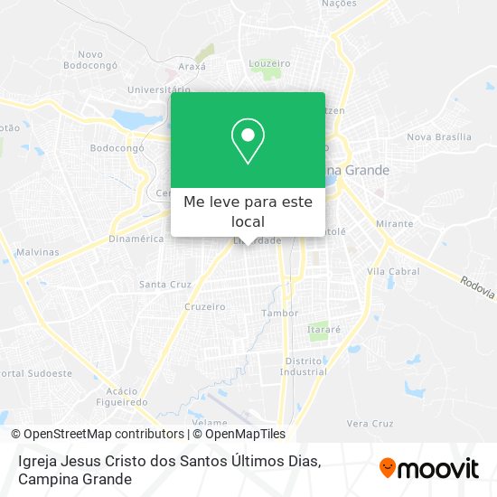 Igreja Jesus Cristo dos Santos Últimos Dias mapa