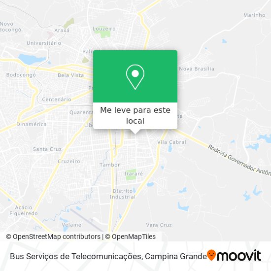 Bus Serviços de Telecomunicações mapa