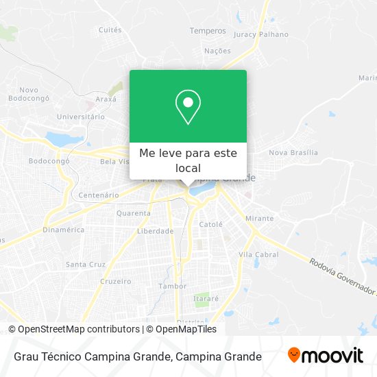 Grau Técnico Campina Grande mapa