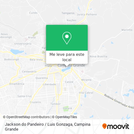 Jackson do Pandeiro / Luis Gonzaga mapa