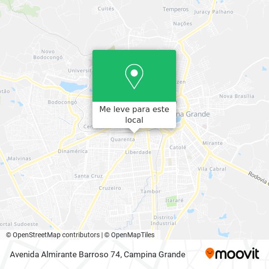 Avenida Almirante Barroso 74 mapa