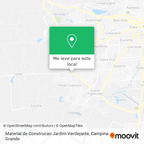 Material de Construcao Jardim Verdejante mapa