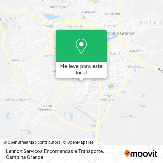 Lennon Servicos Encomendas e Transporte mapa