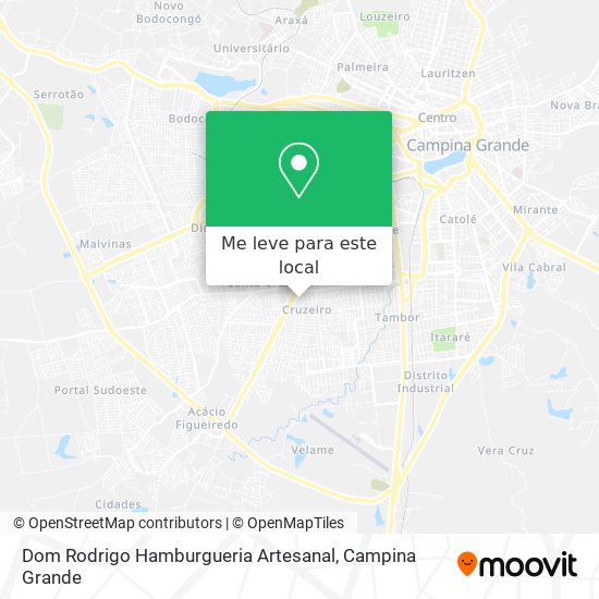 Dom Rodrigo Hamburgueria Artesanal mapa