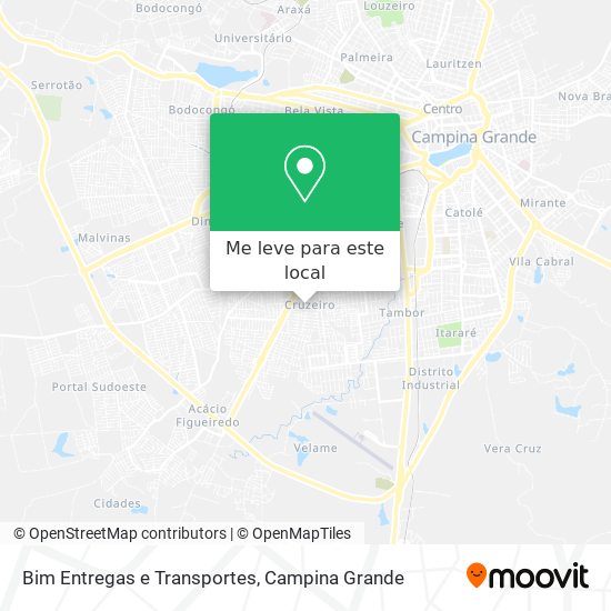 Bim Entregas e Transportes mapa