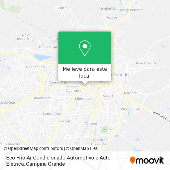 Eco Frio Ar Condicionado Automotivo e Auto Eletrica mapa