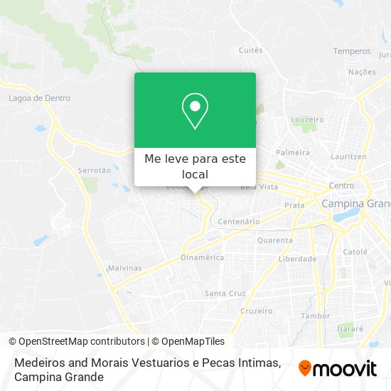 Medeiros and Morais Vestuarios e Pecas Intimas mapa