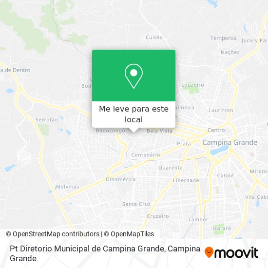 Pt Diretorio Municipal de Campina Grande mapa