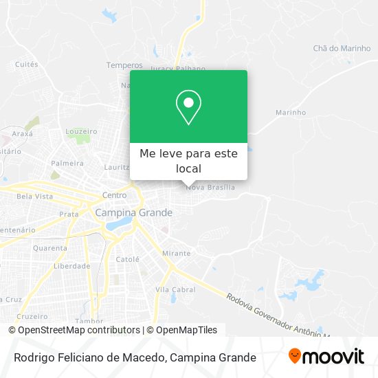Rodrigo Feliciano de Macedo mapa