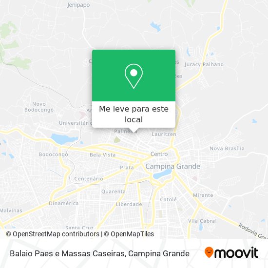 Balaio Paes e Massas Caseiras mapa