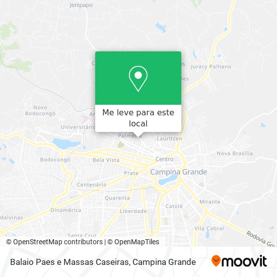 Balaio Paes e Massas Caseiras mapa