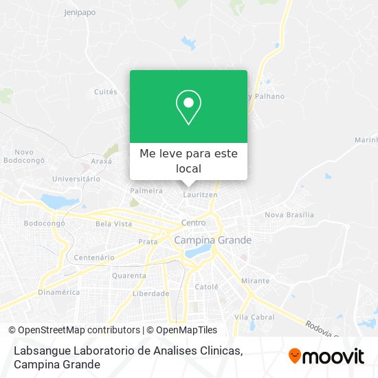 Labsangue Laboratorio de Analises Clinicas mapa