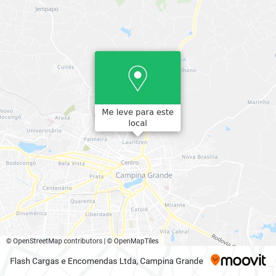 Flash Cargas e Encomendas Ltda mapa
