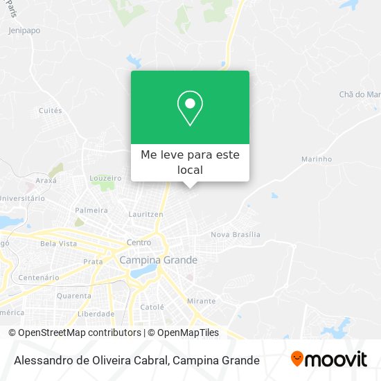 Alessandro de Oliveira Cabral mapa