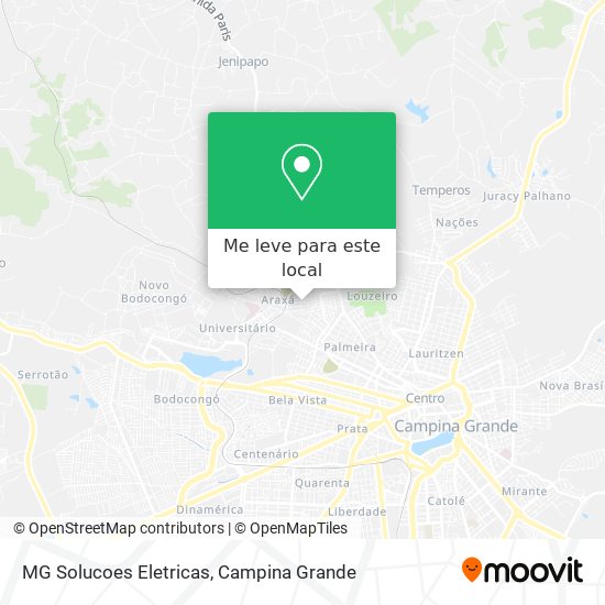 MG Solucoes Eletricas mapa
