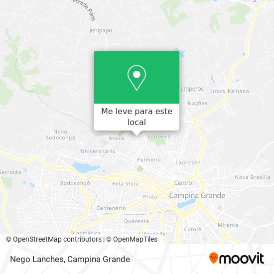 Nego Lanches mapa