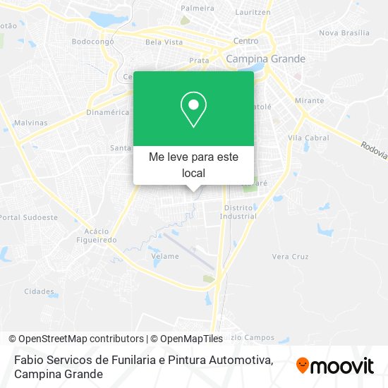 Fabio Servicos de Funilaria e Pintura Automotiva mapa