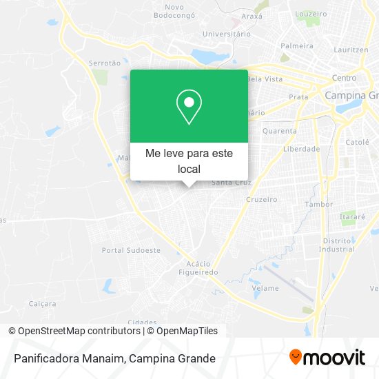 Panificadora Manaim mapa