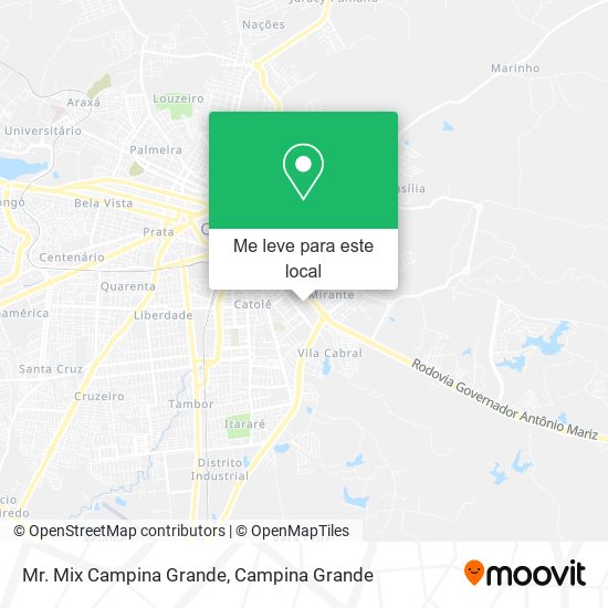 Mr. Mix Campina Grande mapa