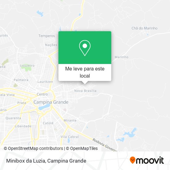 Minibox da Luzia mapa