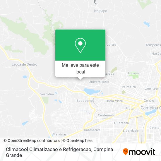 Climacool Climatizacao e Refrigeracao mapa