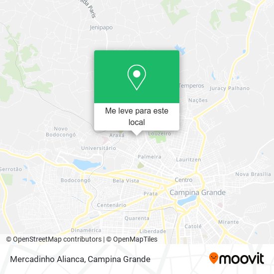 Mercadinho Alianca mapa