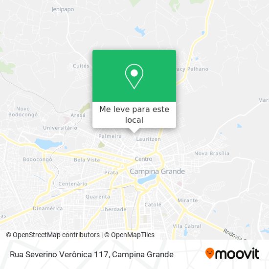 Rua Severino Verônica 117 mapa