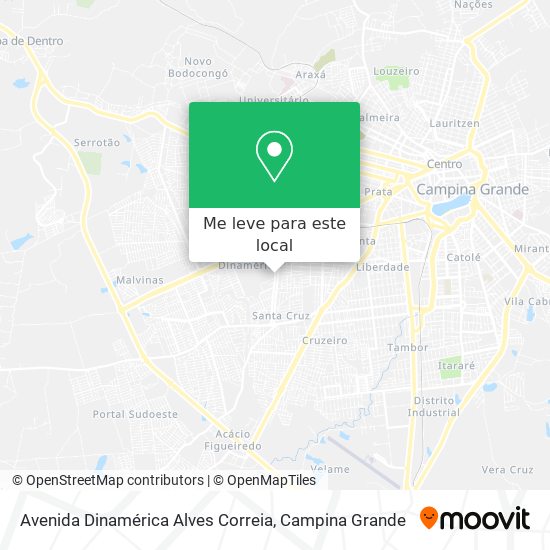 Avenida Dinamérica Alves Correia mapa