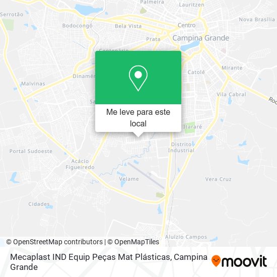 Mecaplast IND Equip Peças Mat Plásticas mapa