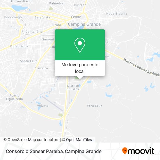 Consórcio Sanear Paraíba mapa