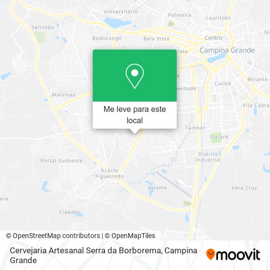 Cervejaria Artesanal Serra da Borborema mapa