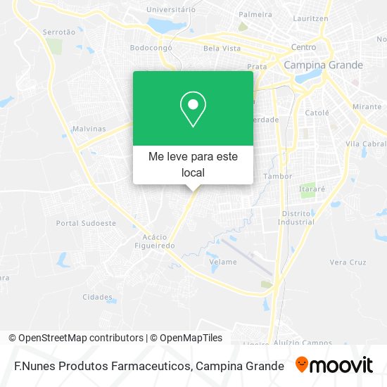 F.Nunes Produtos Farmaceuticos mapa