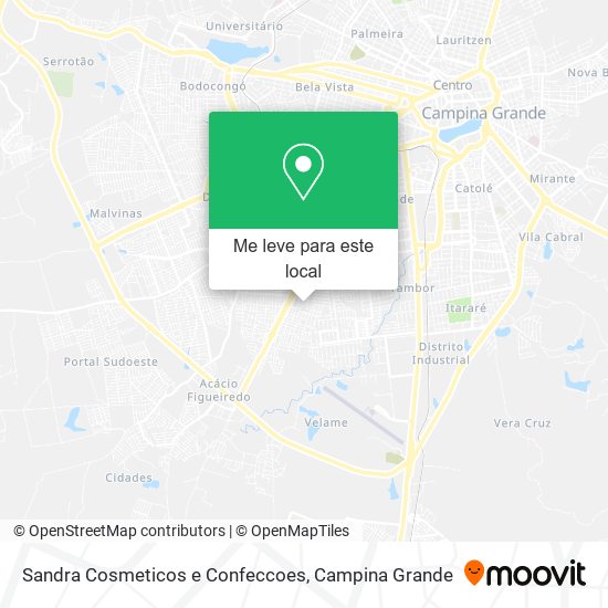 Sandra Cosmeticos e Confeccoes mapa