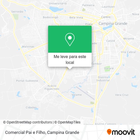 Comercial Pai e Filho mapa