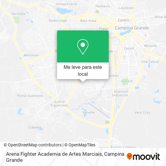 Arena Fighter Academia de Artes Marciais mapa