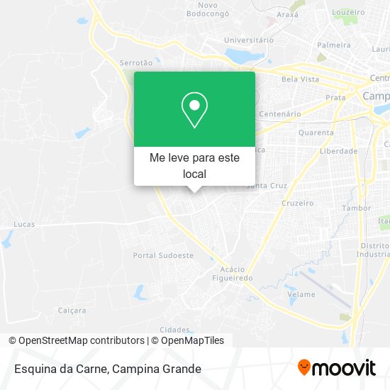 Esquina da Carne mapa