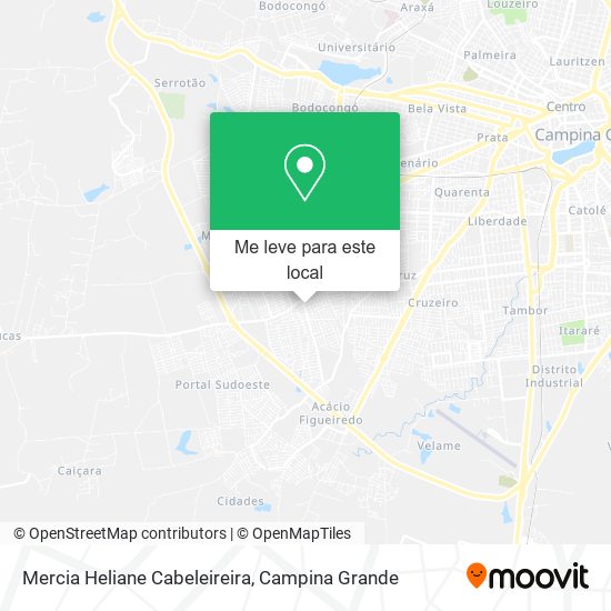 Mercia Heliane Cabeleireira mapa