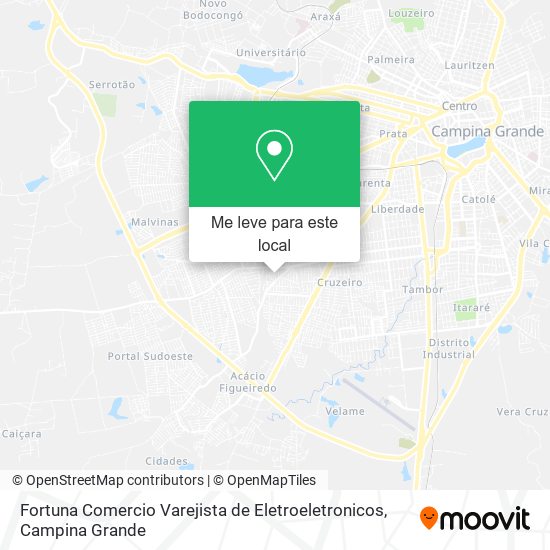 Fortuna Comercio Varejista de Eletroeletronicos mapa