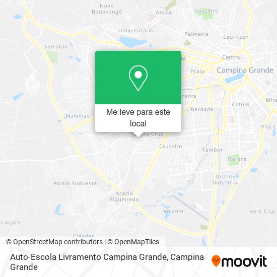 Auto-Escola Livramento Campina Grande mapa