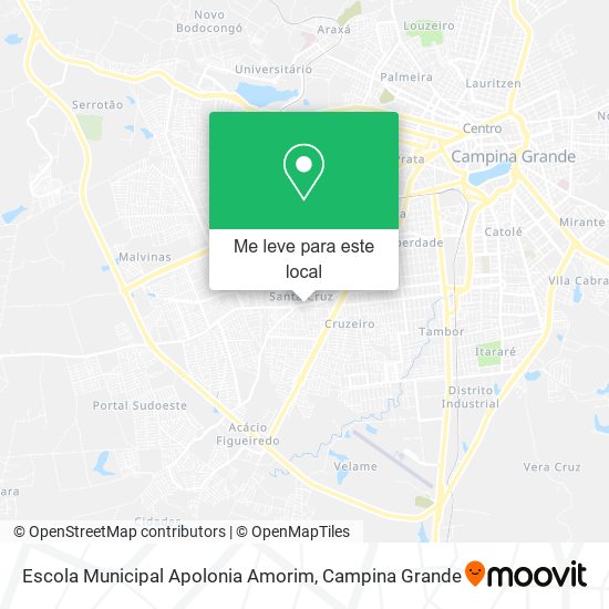 Escola Municipal Apolonia Amorim mapa