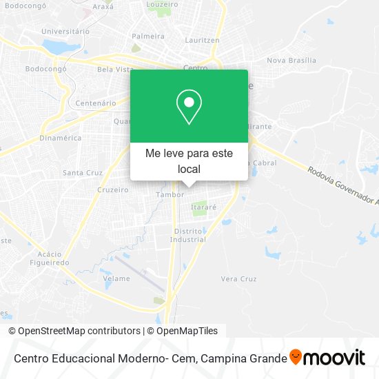 Centro Educacional Moderno- Cem mapa