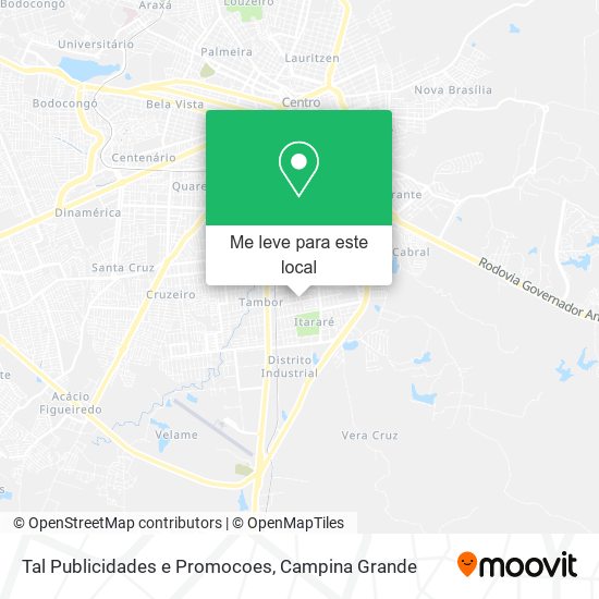 Tal Publicidades e Promocoes mapa