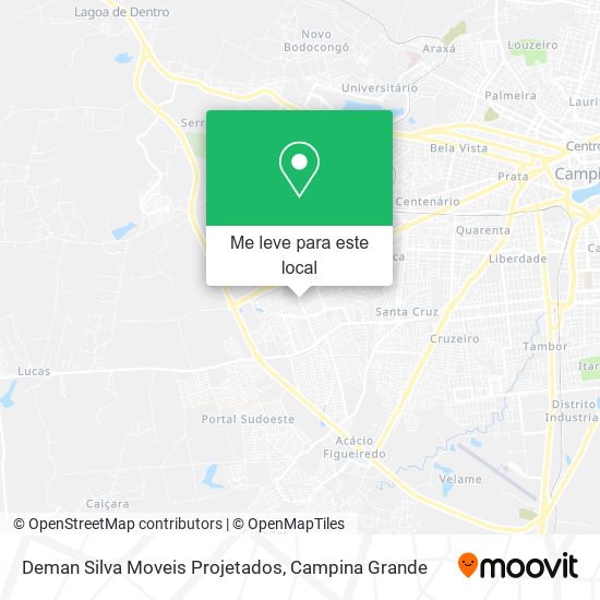 Deman Silva Moveis Projetados mapa