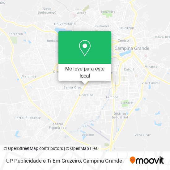 UP Publicidade e Ti Em Cruzeiro mapa