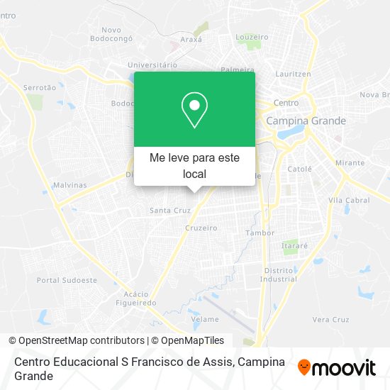 Centro Educacional S Francisco de Assis mapa