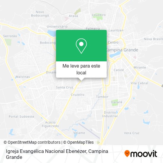 Igreja Evangélica Nacional Ebenézer mapa