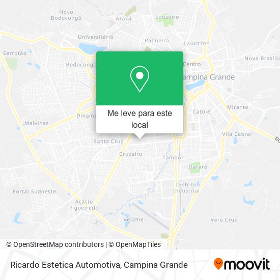 Ricardo Estetica Automotiva mapa