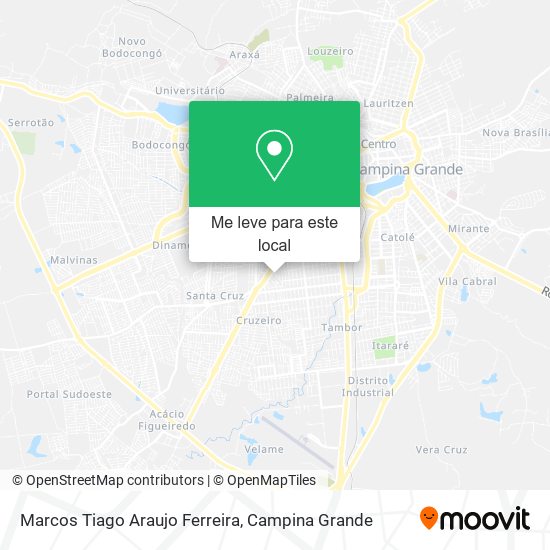 Marcos Tiago Araujo Ferreira mapa